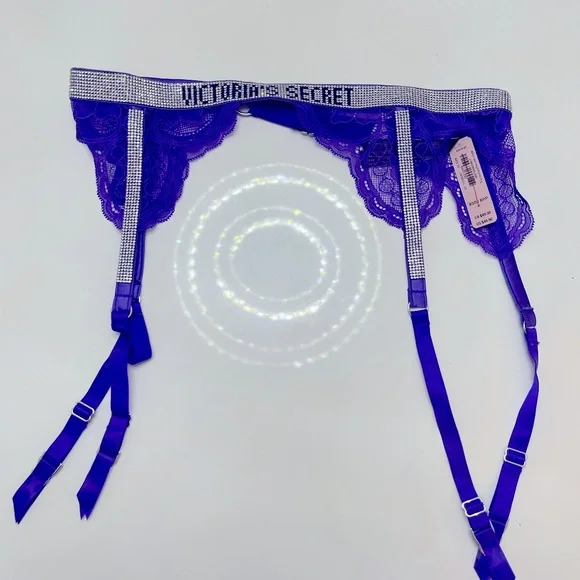 Victoria's Secret | Intimates & Sleepwear | Victorias Secret Shine Strap  Garter Belt Purple Size Xss | Poshmark